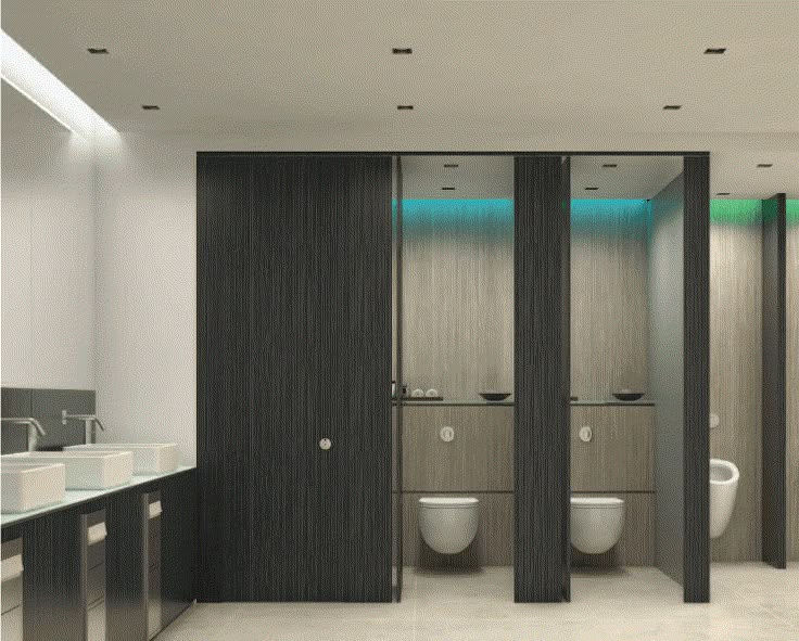 Modular toilet cubicles for modern facilities
