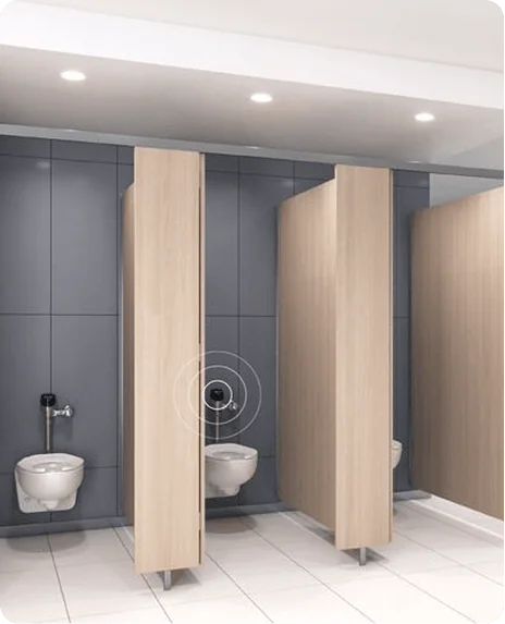 HDF toilet cubicles for office restrooms